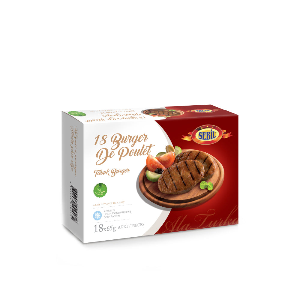 SEBIL - BURGER POULET - 18x65g