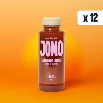 JOMO - MATÉ GRENADE LITCHI - 350ml x12
