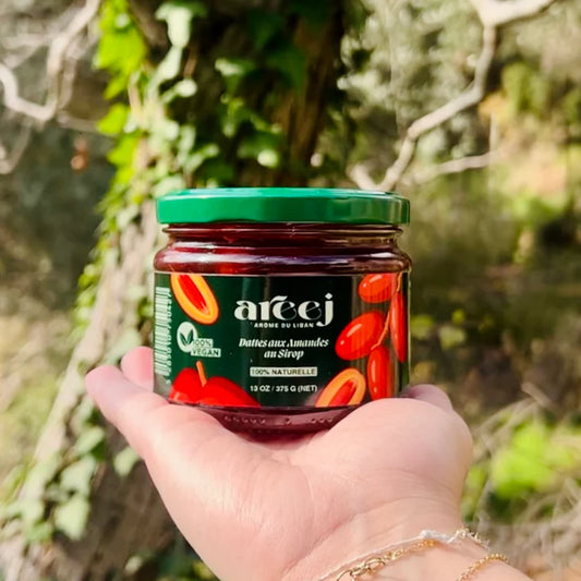 AREEJ - DATTES AUX AMANDES AU SIROP - 375g